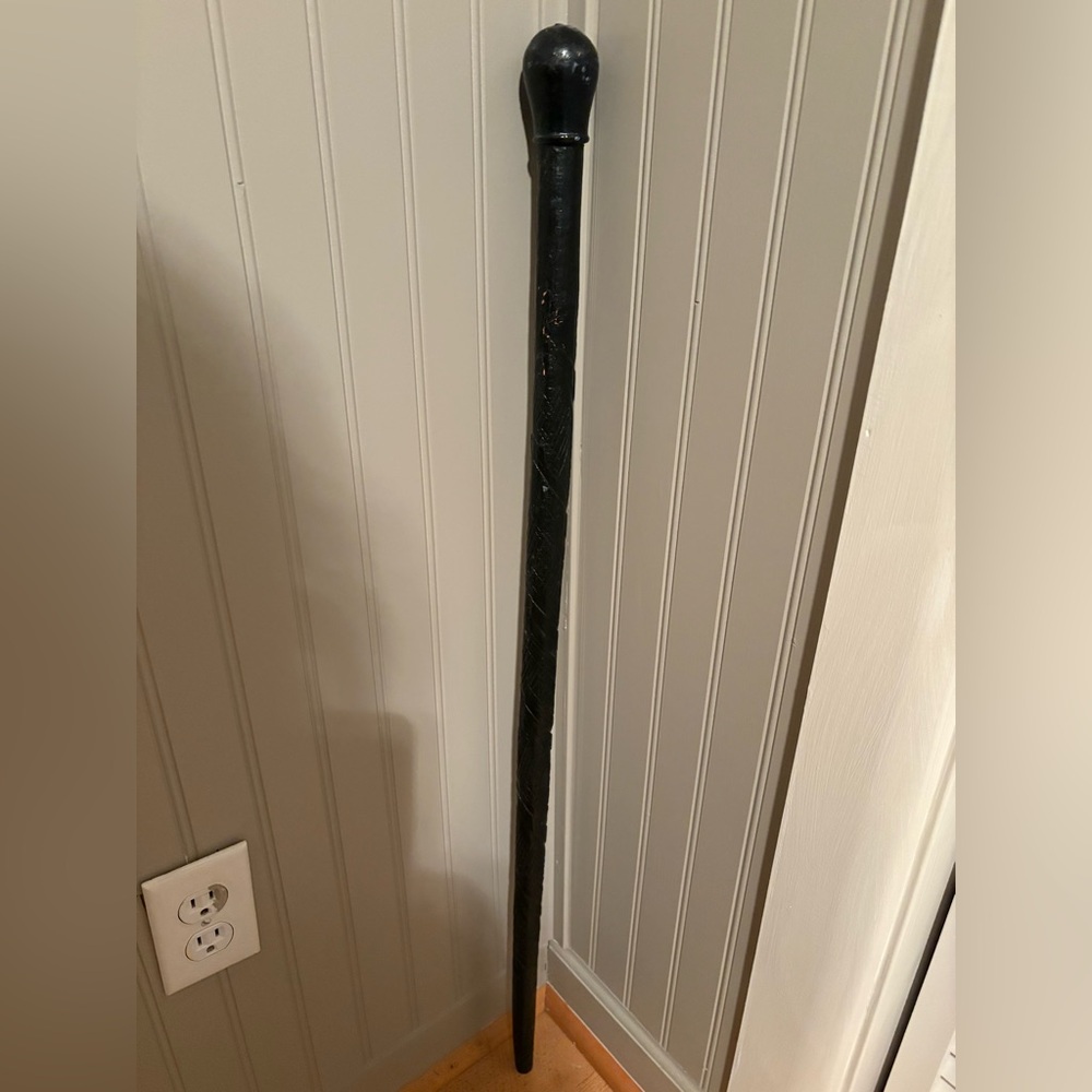 Hand Crafted Black Walking Cane